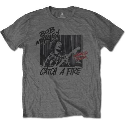 Bob Marley Catch A Fire World Tour Charcoal Grey M Риза (BMATS26MC02)