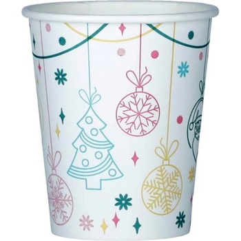 OBALOVO Papierový pohár vianočný 250 ml