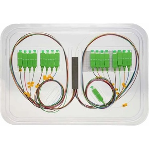 Conneu Оптичен PLC сплитер 1х16 с SC-APC конектори, Blockless, 0.7 м. , Conneu (CNPLC-116-SCA0.7-SCA0.7-BL)