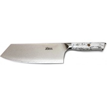 MaceMaker WHITE STONE CLEAVER SanMai Damaškový Kuchyňský nůž 19,5 cm