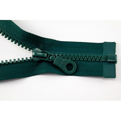 Deliteľný kostený zips - dĺžka (30 - 95 cm) - rôzne farby 40 cm Tmavo zelená