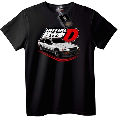 NOONEBRAND Тениска Initial D - L, White