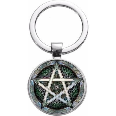 Přívěsek na klíče Supernatural Lovci duchů pentagram 8