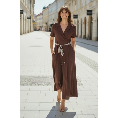 Dámske šaty 62614 brown