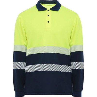 Roly pánské reflexní polo triko HV9316 Navy Blue 55 S