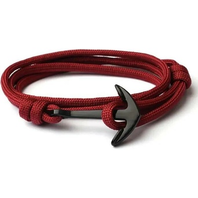 Fashion Jewelry náramek kotva OJ356 tmavě červený