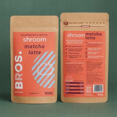 Monroe Matcha Bros. Shroom Matcha Latte matcha s adaptogeny 100 g