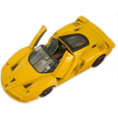 Метална кола с отварящи се врати, музика светлина в жълто