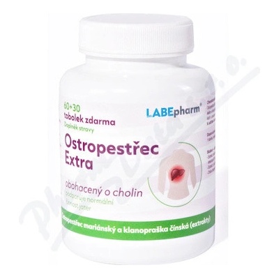 Labe Pharm Ostropestřec EXTRA s cholinem 60+30 tablet