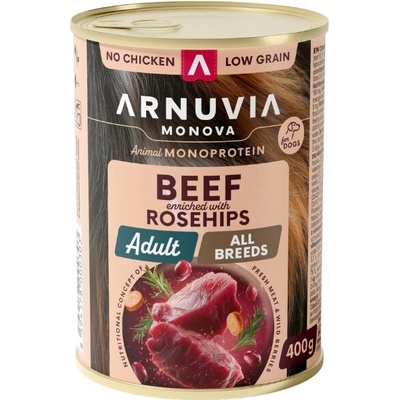 Arnuvia Dog Adult Beef & Rosehips 6 x 400 g