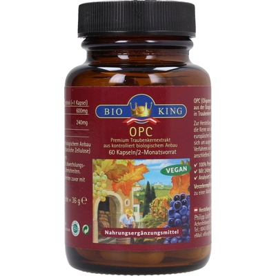 BioKing Био екстракт от гроздови семки opc Премиум - 60 капсули