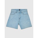 Gap detské džínsové šortky Mid Rise drawstring Modrá