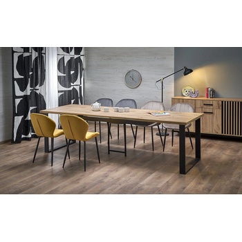 Halmar Разтегателна трапезна маса candido дъб вотан / черно