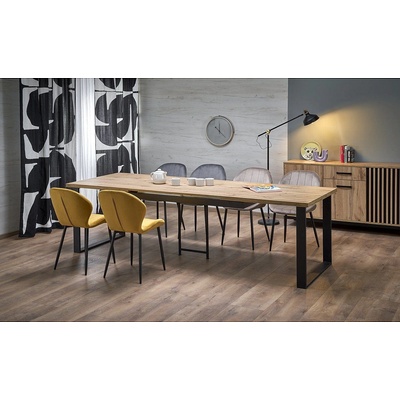 Halmar Разтегателна трапезна маса candido дъб вотан / черно