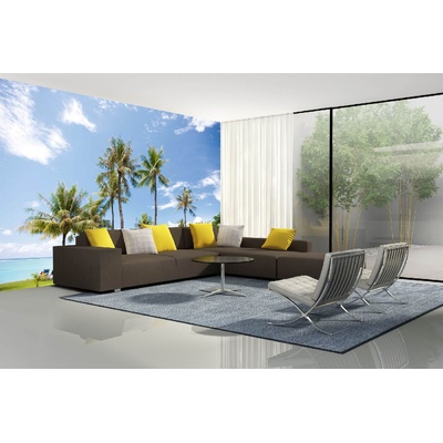 DIMEX ART Самозалепваща се флизелинова фототапета палми на плажа 375 x 250 см