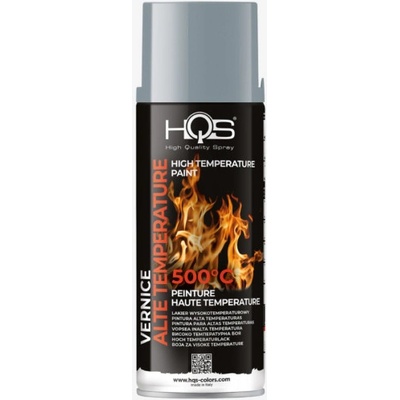 HQS farba v spreji vysoká teplota do 500°C hliník 400 ml