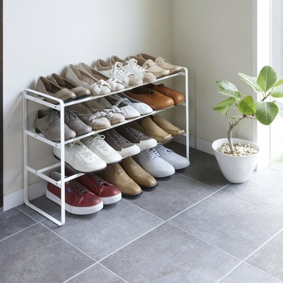YAMAZAKI Frame Shoe Rack 3 biela 7555