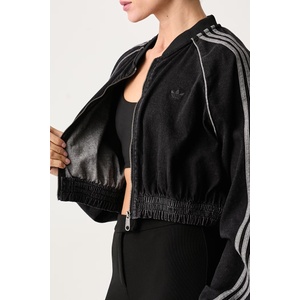 Adidas суичър с цип дамски от памук с еластан (KS9216)