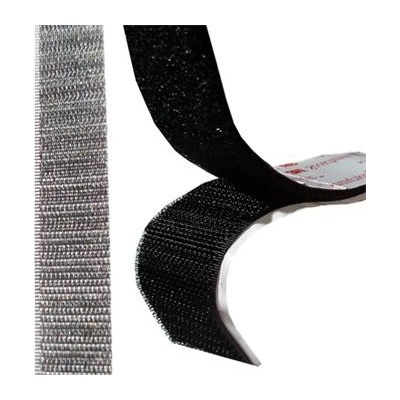 Suchý zip samolepící 20mm komplet, černý
