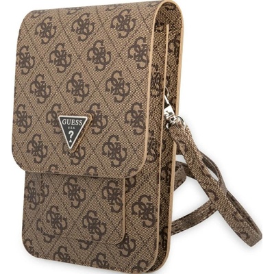 Pouzdro Guess PU 4G Triangle Logo Phone Bag hnědé