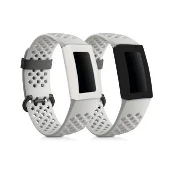 Image 1 of kwmobile 2x Калъф за Fitbit Charge 3 - черен