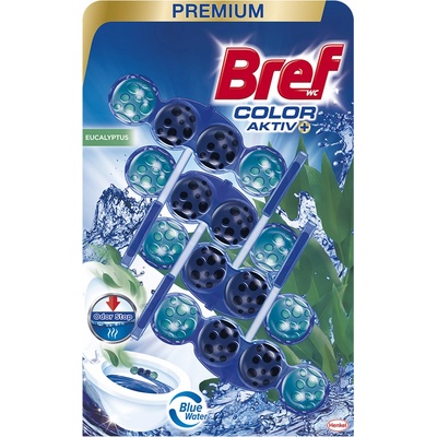 Bref Color Aktiv Eucalyptus tuhý WC blok 4 x 50 g
