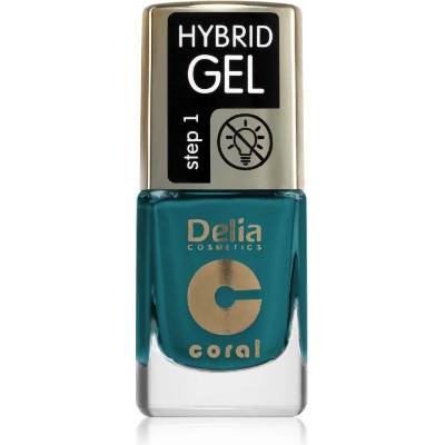 Delia Cosmetics Coral Nail Enamel Hybrid Gel gelový lak na nehty odstín 149 11 ml