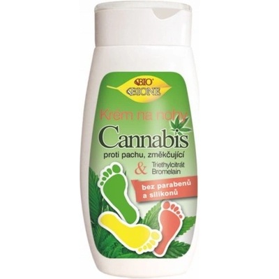 Bione Cosmetics Cannabis zmäkčujúci krém na nohy 250 ml