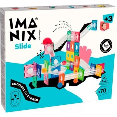 IMANIX Magnetická stavebnica slide - 70 ks