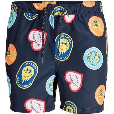 JACK & JONES Бански гащета Jack & jones Big Prints swimming shorts - Blue (Navy Blue)