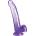 Pipedream King Cock Clear Cock with Balls 9" Purple