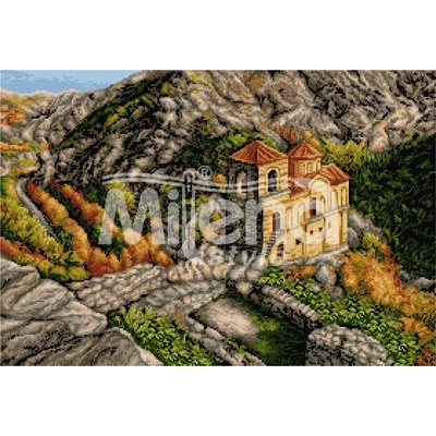 Milena Style Асенова крепост 2 - гоблен със схема конци dmc 1: 1