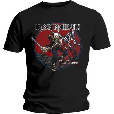 Iron Maiden tričko Trooper red Sky čierne