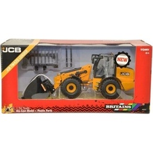 Britains JCB Tm420 Ruspa Gommata Tractor Scraper Žlutá Černá 1:32