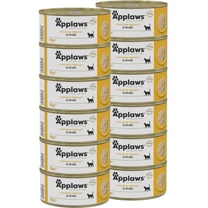 Applaws Консерва за котки с пилешки гърди в бульон 12 x 156 г