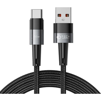 Tech-Protect Кабел за зареждане USB-А / USB-C с 66W / 6A от Tech-Protect Ultraboost 200см - сив (9490713934142)