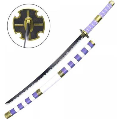 Katana One Piece Yubashiri bílofialová