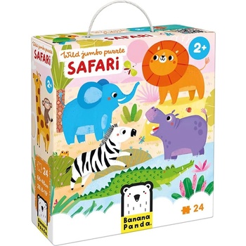 BANANA PANDA Детски пъзел Banana Panda от 24 части - Диво сафари (49348)