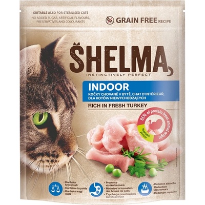 SHELMA Cat Indoor Freshmeat Turkey GF 0,75 kg
