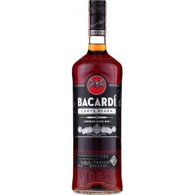 Bacardi Carta Negra 37,5% 1 l (čistá fľaša)