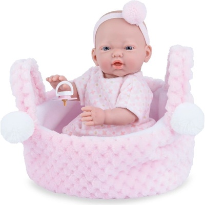 Marina & Pau 200-AP kúpacie bábätko New Born dievčatko v košíčku 21 cm