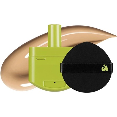 Unleashia Фон дьо тен Satin Wear Healthy-Green, 22N, пълнител, 15 g + Гъба за грим