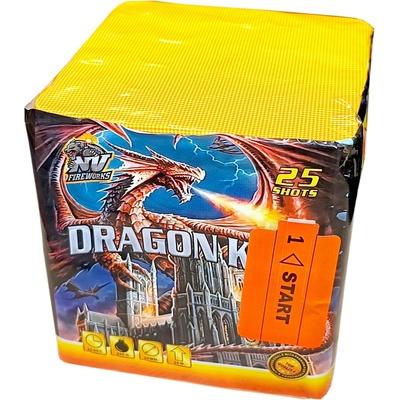 Pyrotechnika ohňostroj Dragon King 25 ran 20 mm