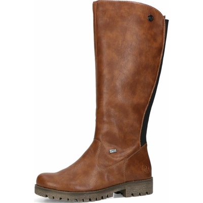 Rieker dámské zimní kozačky na zip hnědé