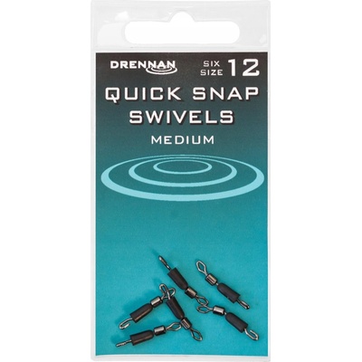 Drennan Rýchlovýmenný obratlík Quick Snap Swivels veľ.12