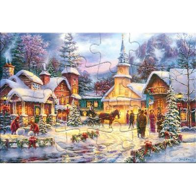 Vianočná pohľadnica s obálkou v balení 12 x 16 cm