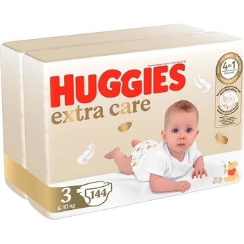 Huggies Extra Care č.3 - 144 ks