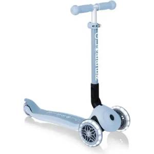 Globber Сгъваема еко тротинетка с 3 колела globber junior foldable lights ecologic - цвят боровинка Тротинетка, скутер