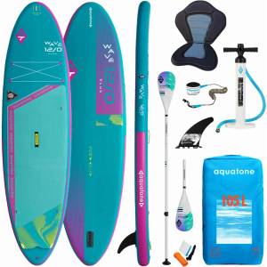 AquaTone Комплект надуваема SUP дъска WAVE Kayak Kit 12’0’’