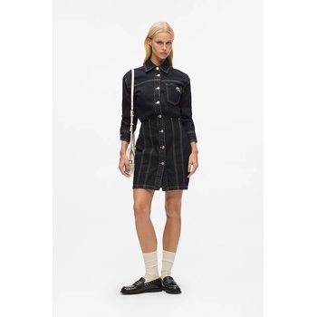 KARL LAGERFELD Дънкова рокля Karl Lagerfeld в тъмносиньо къса със стандартна кройка A4W13019 (A4W13019)